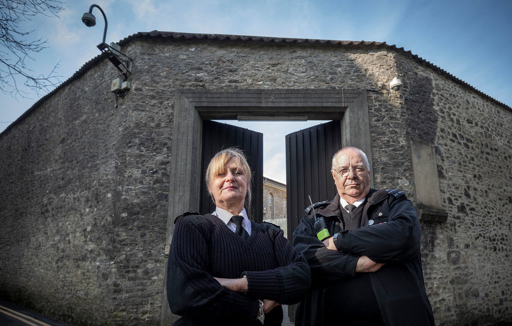 Officers at Shepton Mallet Prison