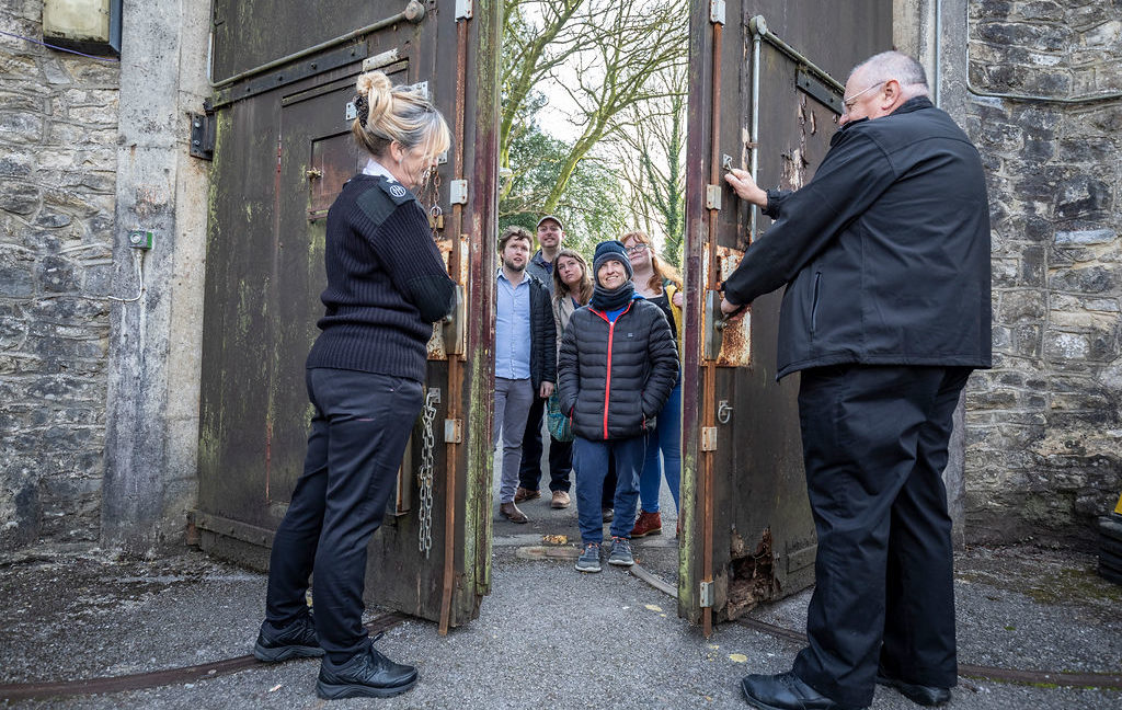 Shepton Mallet Prison staff open the gates to visitors